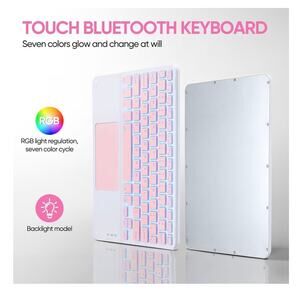 Guiheng Ultra-Slim Bluetooth Keyboard with Built-in Touchpad and Mouse (C113)